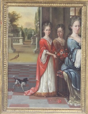 Lot 987 - Manner of Henri Gascars/Three Ladies on a...