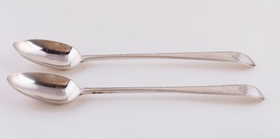 Lot 146 - A pair of Irish silver basting spoons, Patrick...