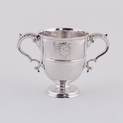 Lot 168 - An 18th Century silver two-handled cup,...