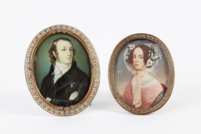 Lot 223 - Kettelier, 19th Century/Portrait of a...