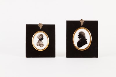 Lot 268 - William Hamlet/Portrait Silhouette of Miss...