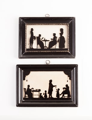 Lot 270 - Manner of Augustin Edouart/Pair of silhouettes...