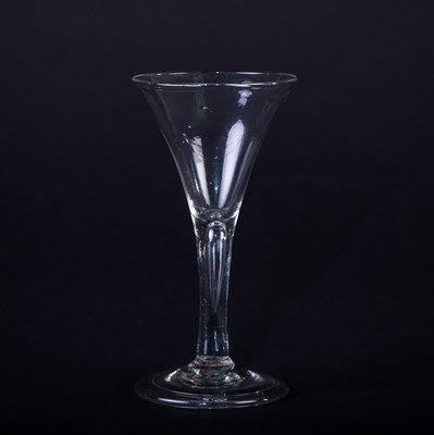 Lot 344 - A mid 18th Century wine glass, with...