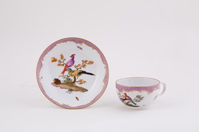 Lot 399 - A Meissen (Marcolini) teacup and saucer, circa...