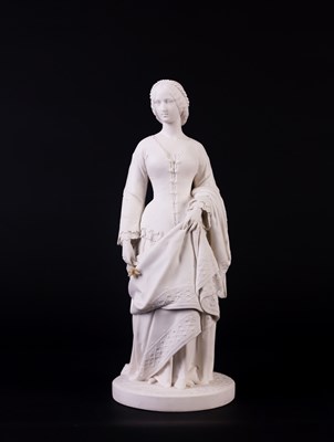 Lot 438 - A Minton parian figure of Lady Constance...