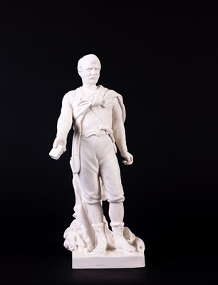 Lot 440 - A Minton parian figure of David Livingstone,...