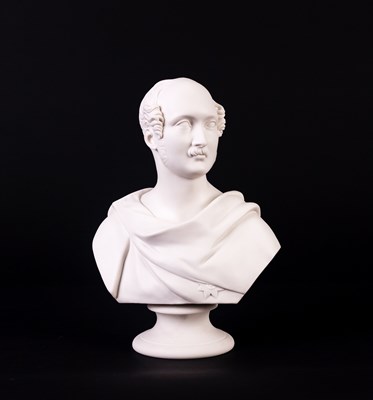 Lot 442 - A Worcester parian bust of Prince Albert,...