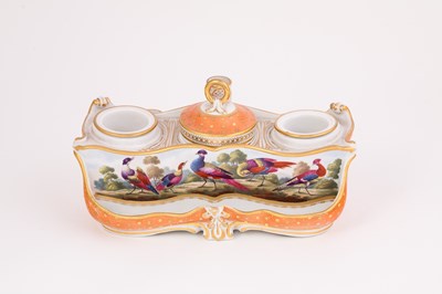 Lot 446 - A Worcester (Barr) inkstand, circa 1810,...