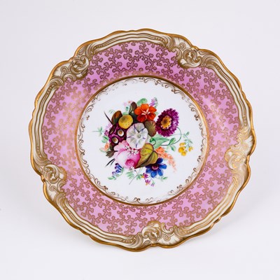 Lot 471 - A Chamberlains (Worcester) dessert plate, the...