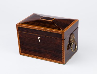 Lot 511 - An early 19th Century rosewood tea caddy,...