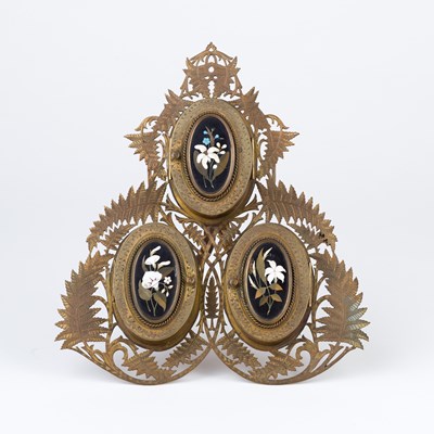 Lot 555 - A 19th Century pierced brass and Ashford...