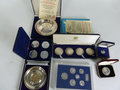 Lot 40 - Four silver medals to commemorate the...