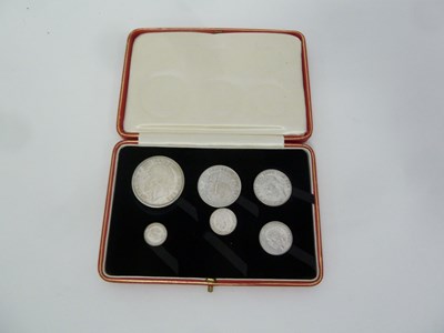 Lot 45 - A George V proof set of six coins, 1927 new...