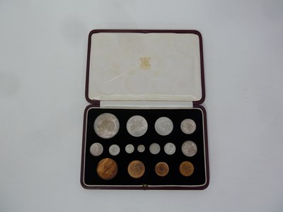 Lot 48 - A George VI specimen set of fifteen coins,...