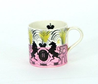 Lot 132 - A Wedgwood commemorative mug to a design after...