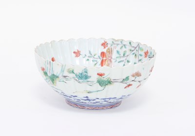 Lot 181 - A Japanese Imari fluted bowl, circa 1720,...