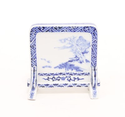 Lot 184 - A Chinese blue and white porcelain table...