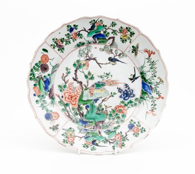 Lot 207 - A Chinese famille verte dish, Kangxi, circa...