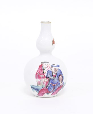 Lot 209 - A Chinese famille rose double gourd bottle...