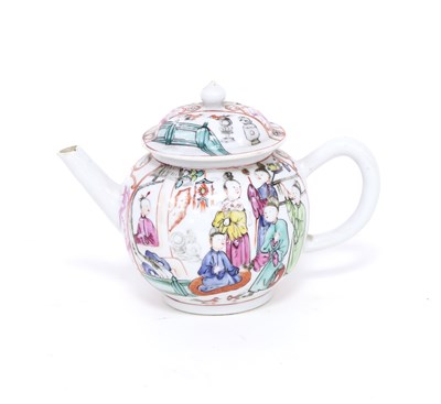 Lot 211 - A Chinese famille rose teapot and cover,...