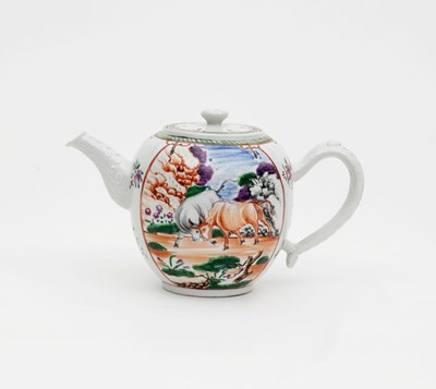 Lot 212 - A Chinese famille rose teapot and cover,...