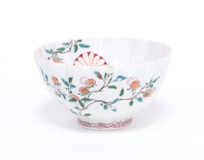 Lot 214 - A Japanese Arita lobed bowl, circa 1700,...