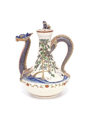 Lot 225 - A Japanese satsuma coffee pot, circa 1902, the...