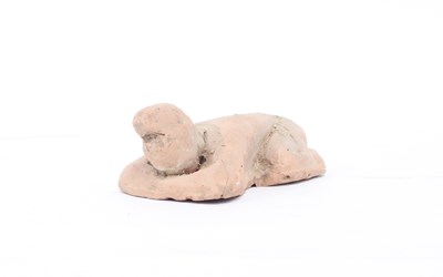 Lot 305 - A Ming Dynasty figure of a sleeping man, 14 cm...