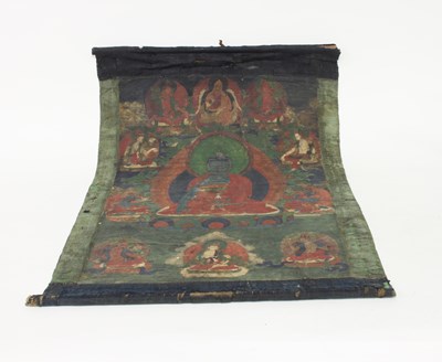 Lot 315 - A Tibetan thanka, probably 17th Century,...