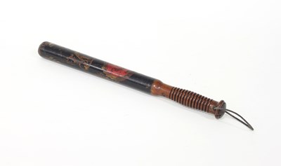 Lot 388 - A William IV painted truncheon with Crown and...