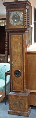 Lot 437 - An 18th Century walnut cased eight-day...