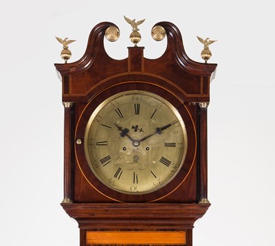 Lot 438 - A George III mahogany longcase clock, the...