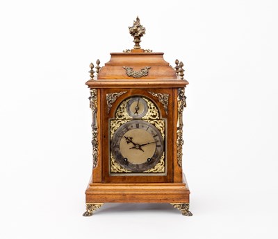 Lot 455 - An Edwardian walnut and gilt metal mounted...