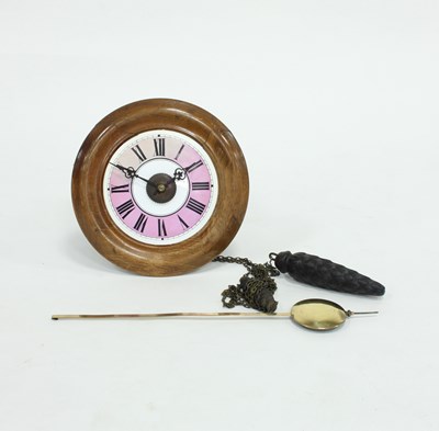 Lot 462 - A postman's alarm with enamel dial