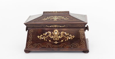 Lot 501 - A fine 19th Century rosewood sarcophagus...