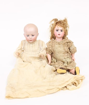 Lot 539 - A Lori baby doll with bisque head, weighted...