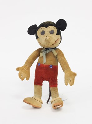 Lot 551 - A Dean's Rag Book Mickey Mouse figure, wearing...