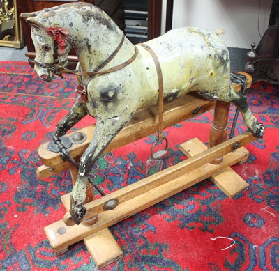 Lot 580 - A Lines Bros Sportiboy rocking horse, dapple...