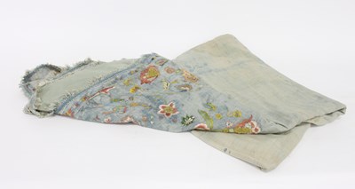 Lot 615 - A 17th/18th Century silk needlework coverlet...