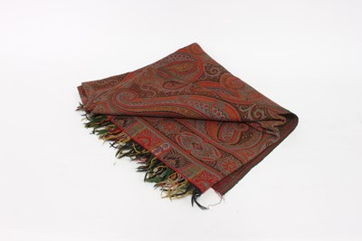 Lot 616 - A Paisley shawl, 177cm x 170cm