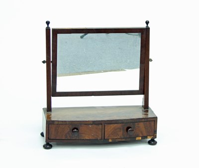 Lot 726 - A 19th Century two-drawer bowfronted box...