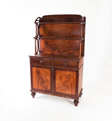 Lot 750 - A mahogany side cabinet, circa 1820, with two...