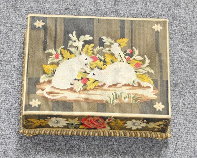 Lot 779 - A Victorian miniature footstool with...