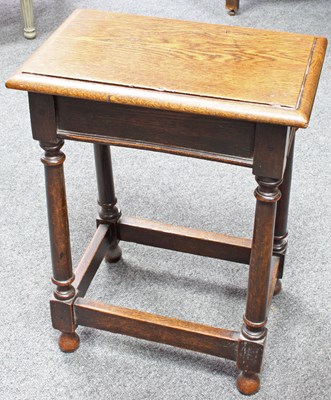 Lot 837 - A 17th Century oak joint stool