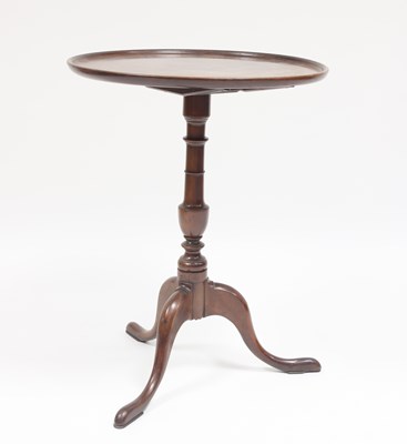 Lot 871 - A George III mahogany tripod table with dish...