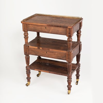 Lot 919 - An early 19th Century rosewood three-tier...