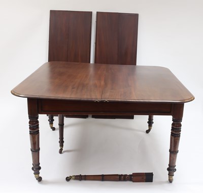 Lot 936 - A George IV mahogany extending dining table,...