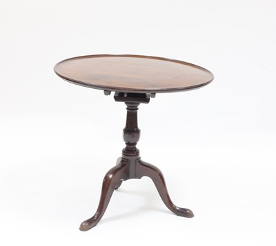 Lot 940 - A George III mahogany tripod table with...