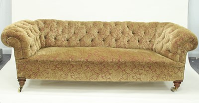 Lot 945 - A Chesterfield sofa with button upholstery,...