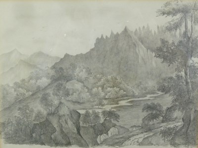 Lot 1073 - 19th Century School/Seven Landscapes/pencil on...